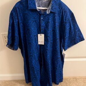 Robert Graham Blue Patterned Men's Shirt